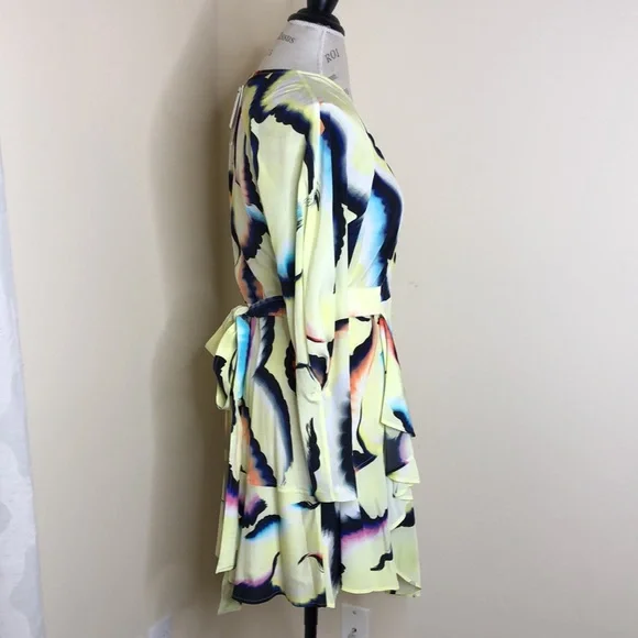 A.L.C. Enzo Dress Yellow Multi Size 6 New With Tags - Picture 2 of 9